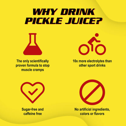 Pickle Juice Sports Drink Shots, Extra Strength, Chili Lime - Relieves Cramps Fast - Electrolyte Shots for Day & Night Time Relief - 2.5 oz, 12 Pack