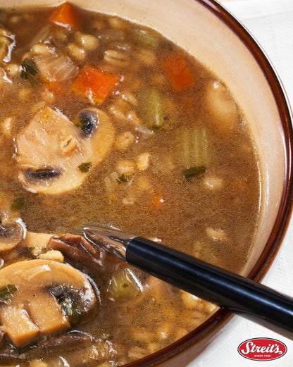 Streits Mushroom Barley Soup - Ready to Serve, Hearty Mushroom Soup, Kosher Certified, No MSG or Hydrogenated Oils, Vegan, Family Owned (15oz, Pack of 3)