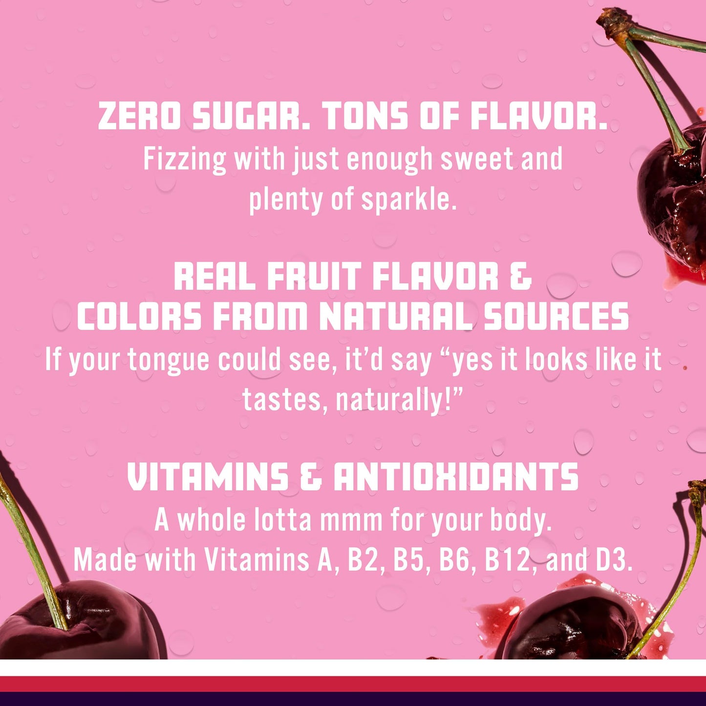 Sparkling Ice, Black Cherry Sparkling Water, Zero Sugar Flavored Water, with Antioxidants and Vitamins, 17 fl oz Bottle