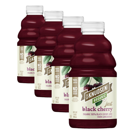 R.W. Knudsen Organic Just Black Cherry from Concentrate, 32 fl oz (Pack of 4)