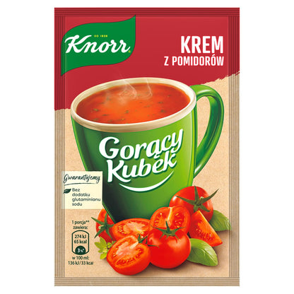 Knorr Hot Cup Cream of Tomatoes Instant Soup Goracy Kubek, 19g (Pack of 5)