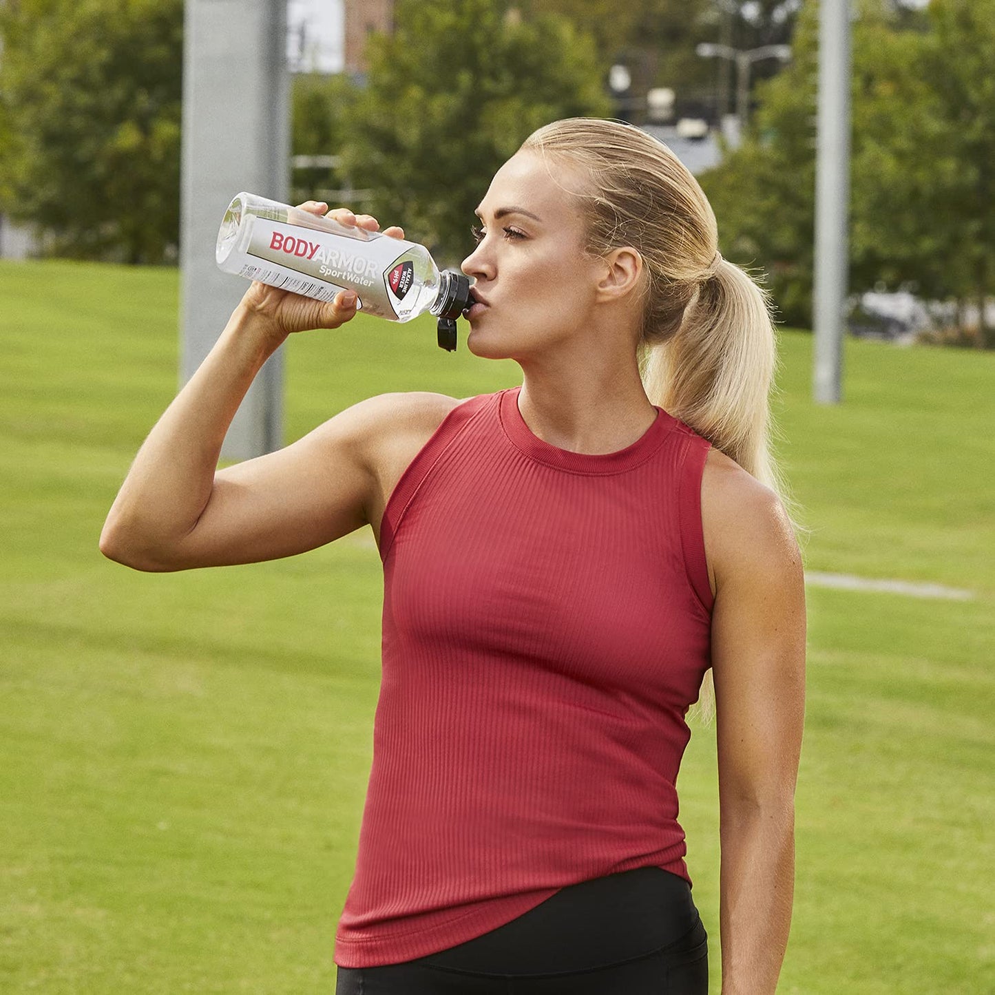 BODYARMOR Nutrition Sport Water Alkaline Water, Superior Hydration, pH Balanced Electrolyte Sports Formula, Supports Active Recovery, Perfect For Athletes, 1 Liter