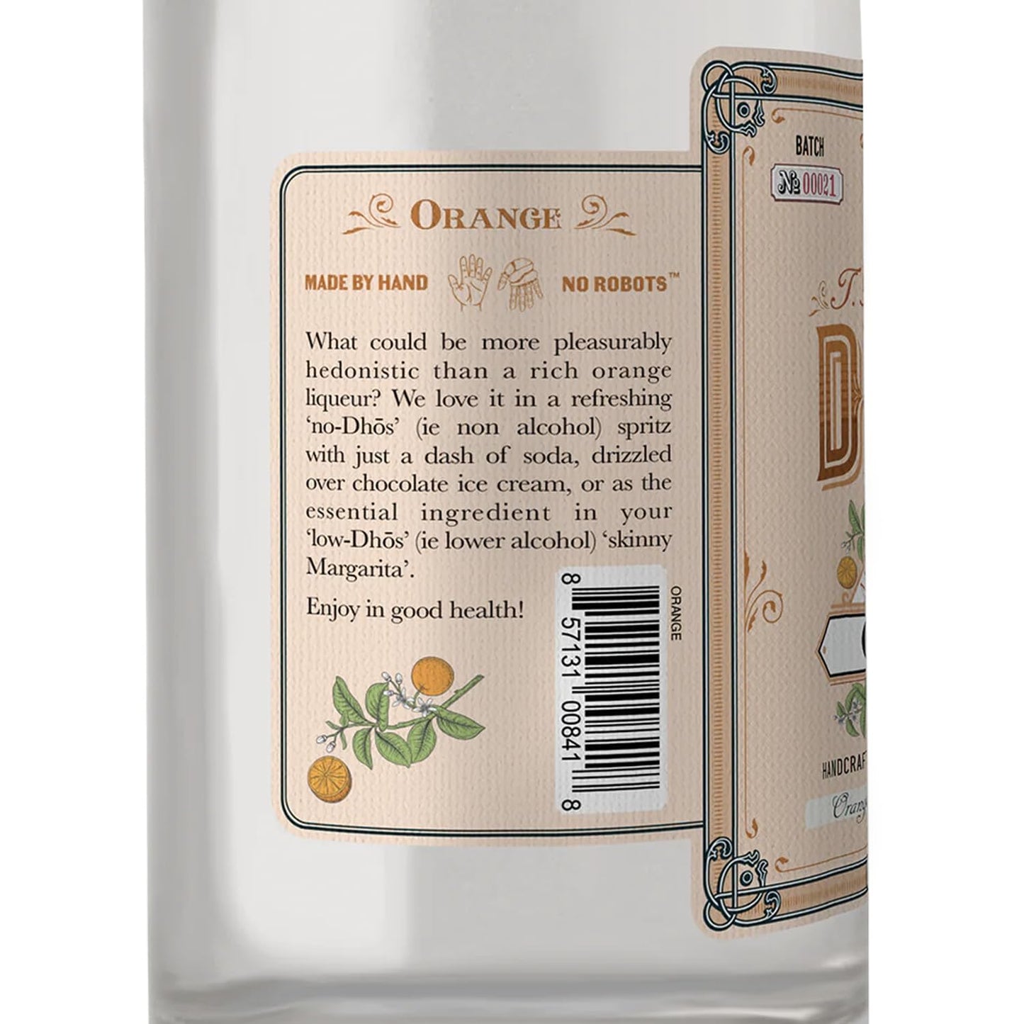 Dhos Handcrafted Non-Alcoholic Orange w 5 Pack Q Mixers Light Ginger Beer - Keto-Friendly, Zero Sugar, Zero Calories, Zero Proof - 750 ML - Perfect for Mocktails - Made in USA