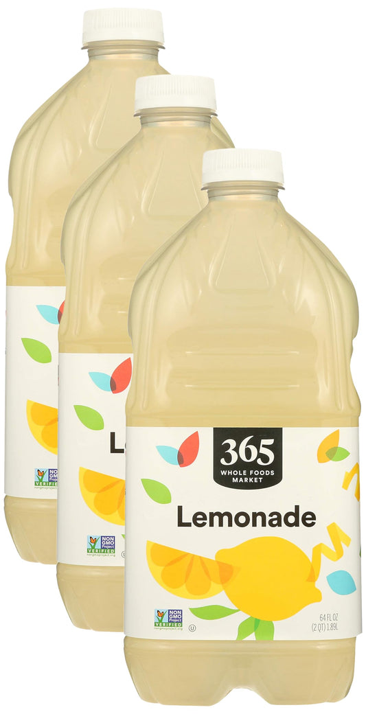 365 by Whole Foods Market, Lemonade, 64 Fl Oz (Pack of 3)