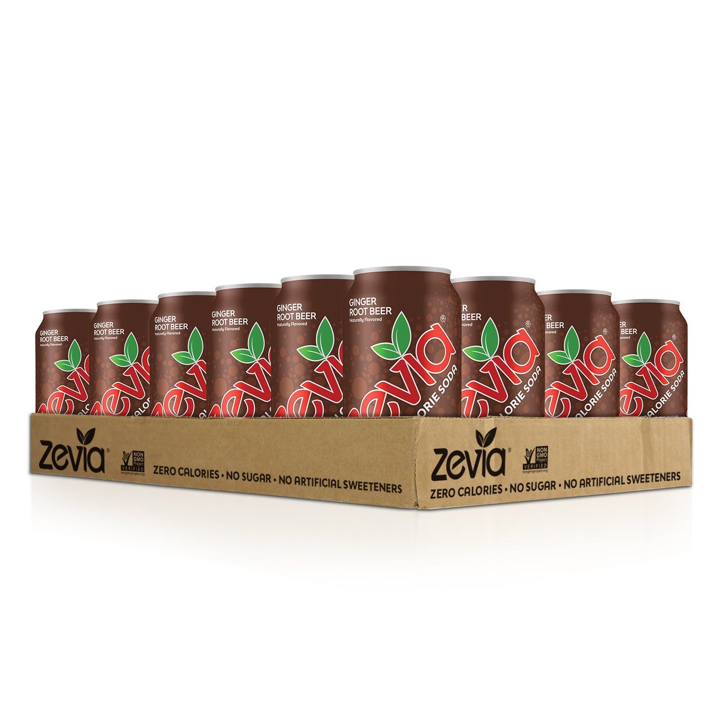 Zevia Zero Calorie Soda Variety Pack, Ginger Root Beer & Energy Drink (36 Cans)
