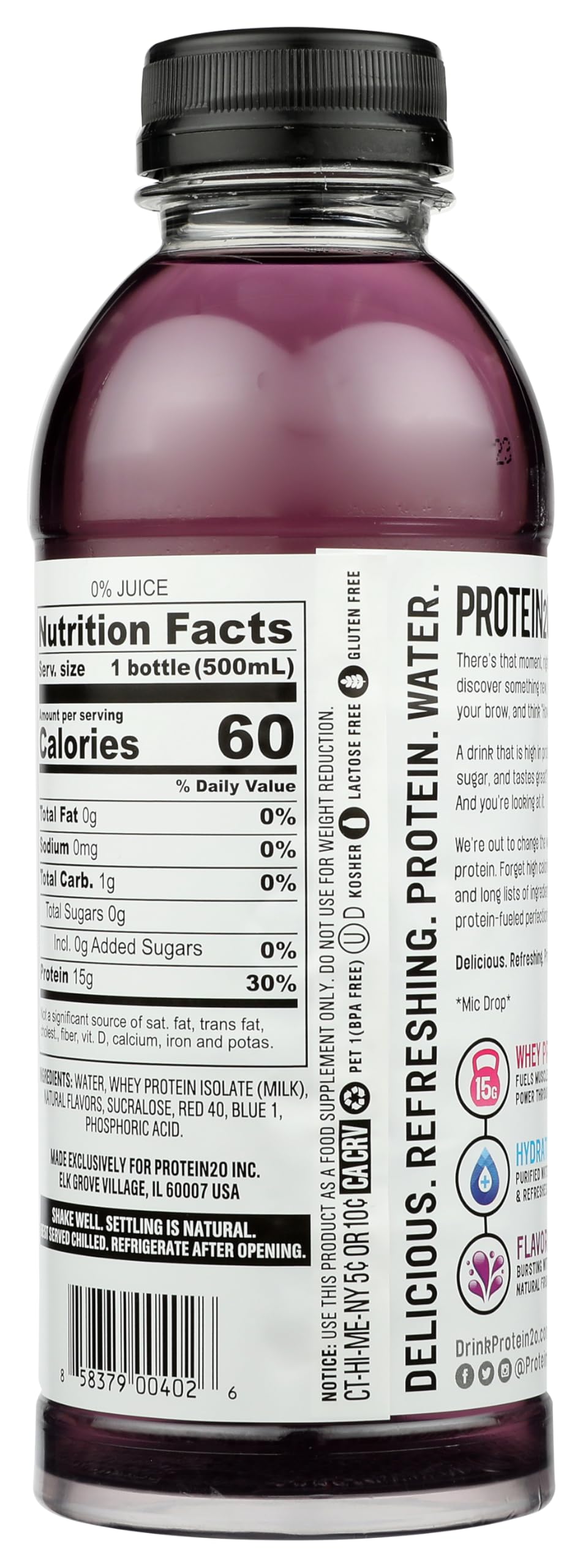 Protein2o Infused Water Harvest Grape