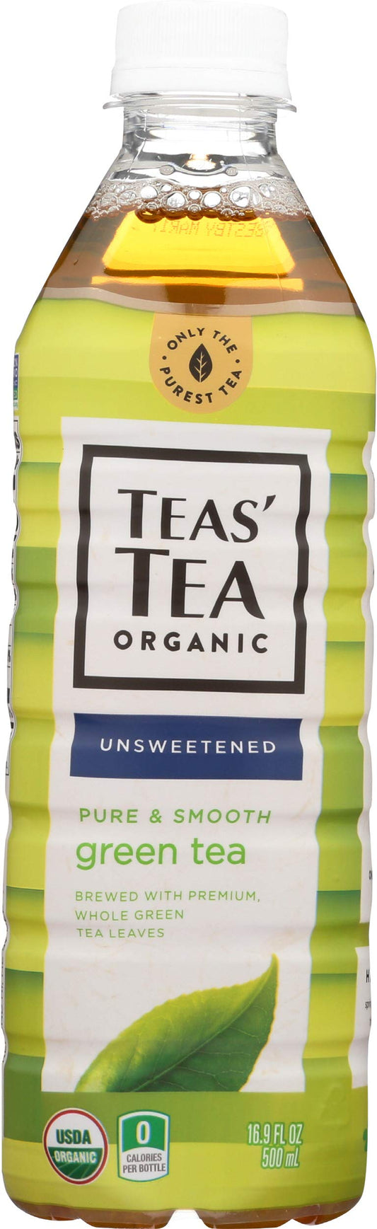 Teas' Tea, Tea Pure Green Organic, 16.9 Fl Oz
