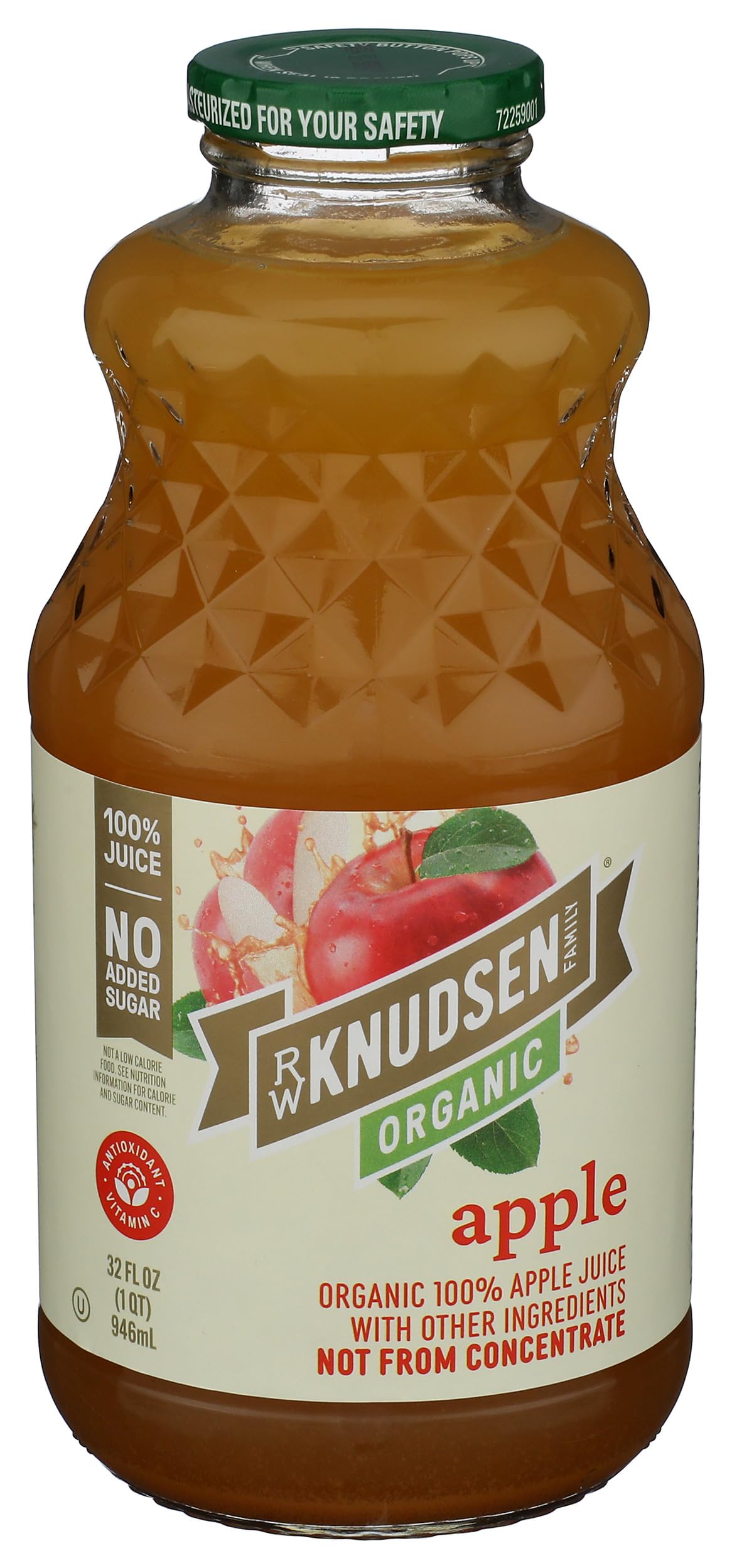 R.W. Knudsen, Organic Apple Juice, 32 Fl Oz