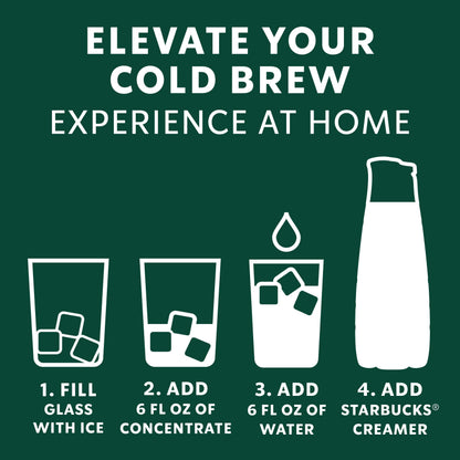 Starbucks Cold Brew Coffee Concentrate, Dark Chocolate Hazelnut Flavored Iced Coffee, 32 fl oz