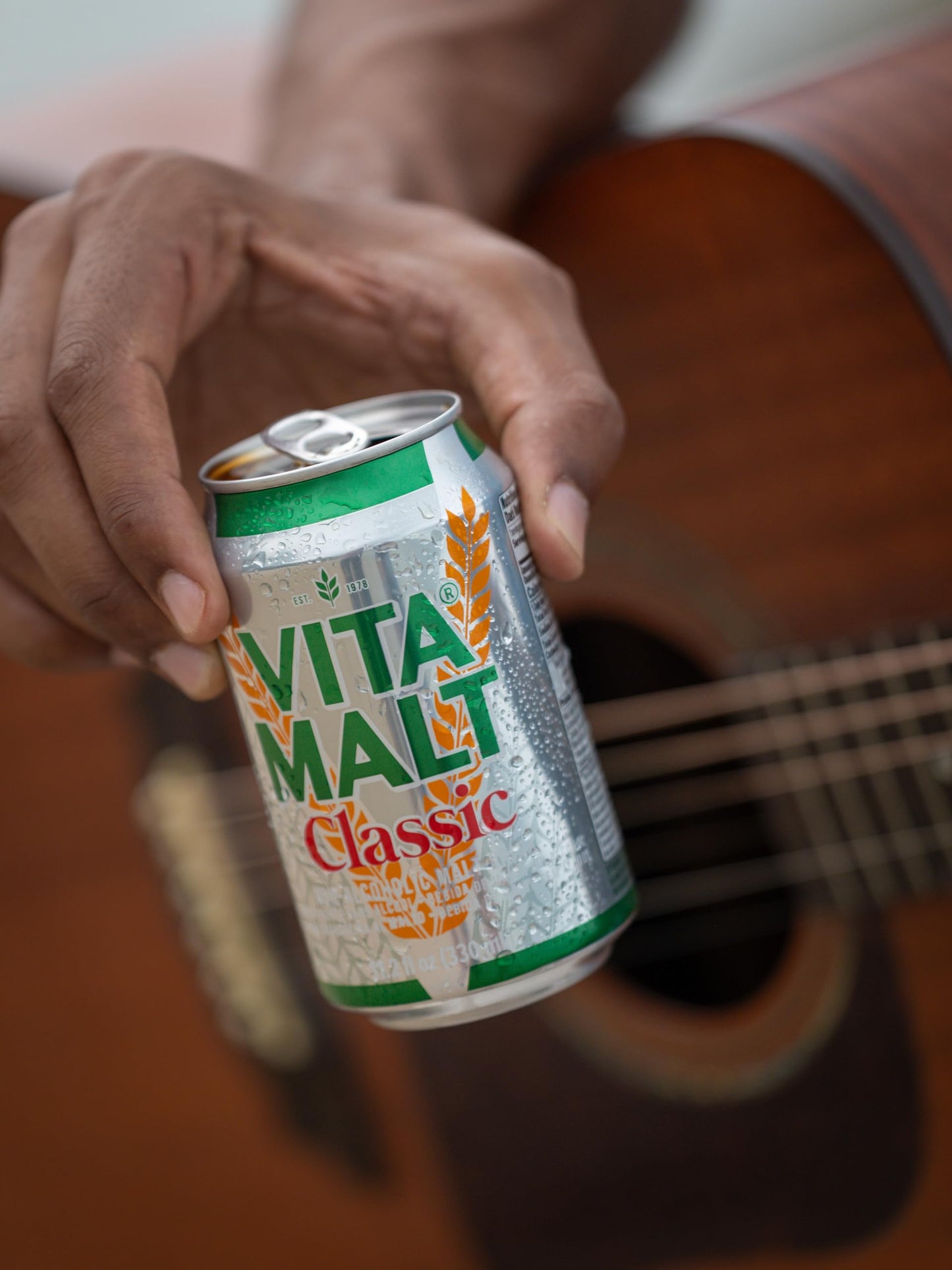 Vitamalt Classic, Non-Alcoholic Malt Drink, 11.2 Oz Can (Pack of 12)