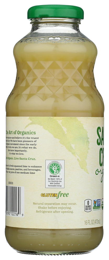 Santa Cruz Organic 100% Pure Lime Juice, 16 fl oz (Pack of 1)