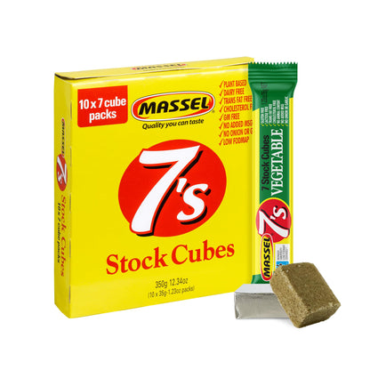 Massel Vegetable Style Bouillon Cubes | 10 x 7 Pack (70 Cubes) | Plant Based Broth & Soup Base | Gluten & Dairy Free, Vegan
