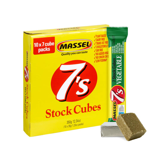 Massel Vegetable Style Bouillon Cubes | 10 x 7 Pack (70 Cubes) | Plant Based Broth & Soup Base | Gluten & Dairy Free, Vegan
