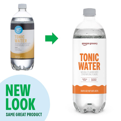 Amazon Grocery, Tonic Water, 33.8 Oz