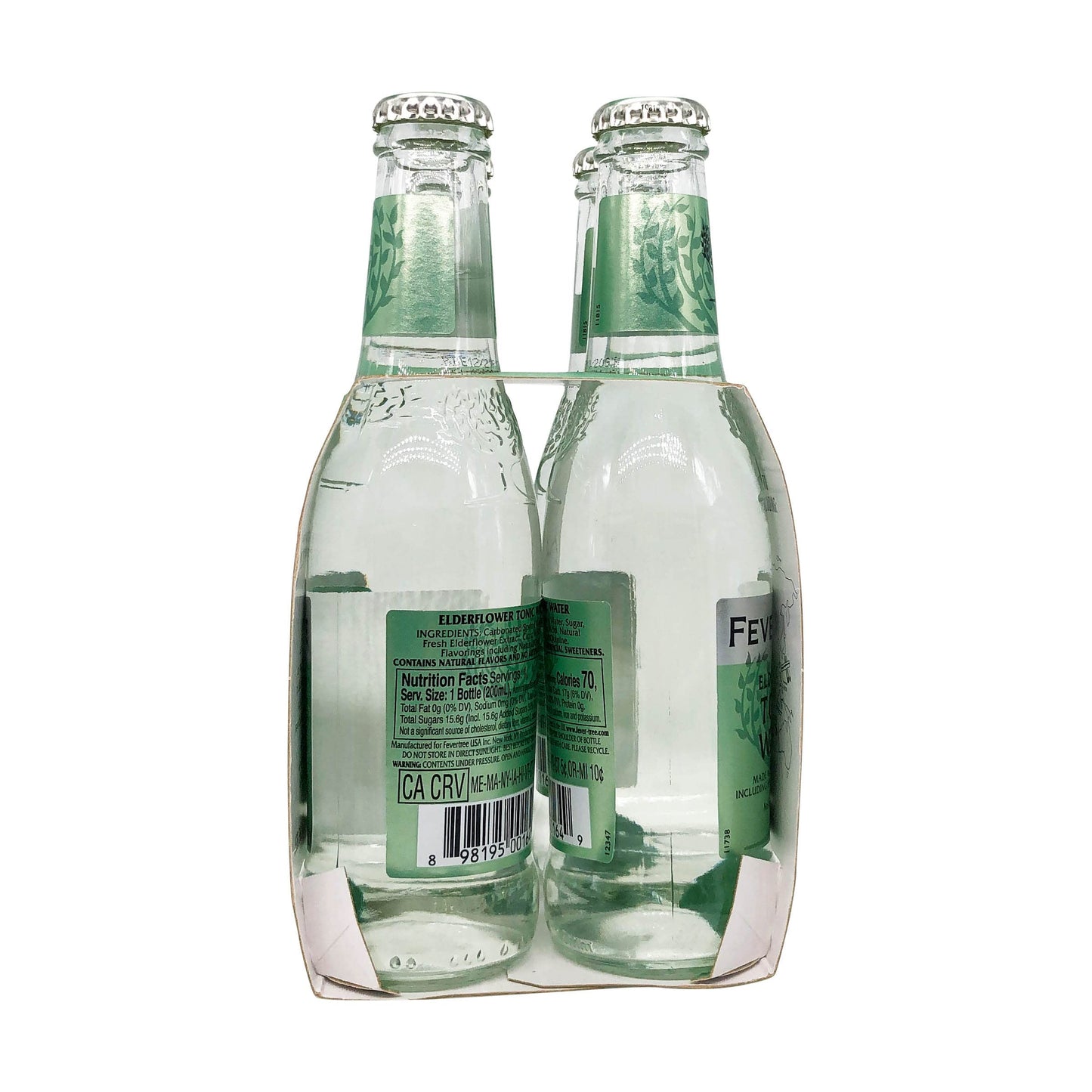Fever-Tree, Tonic Water Elderflower, 6.8 Fl Oz, 4 Pack