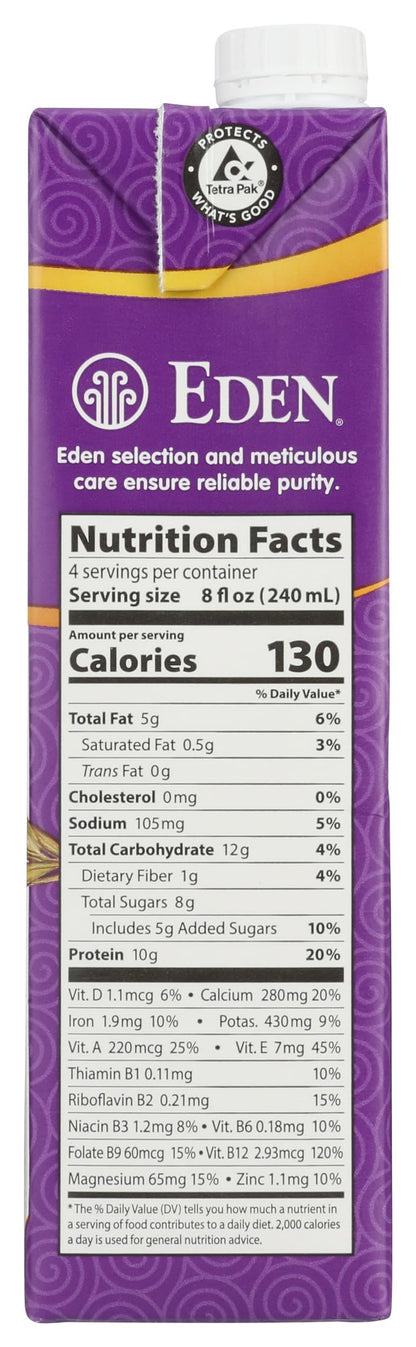 Eden Foods Extra Organic Original Fortified Soymilk, 32 oz