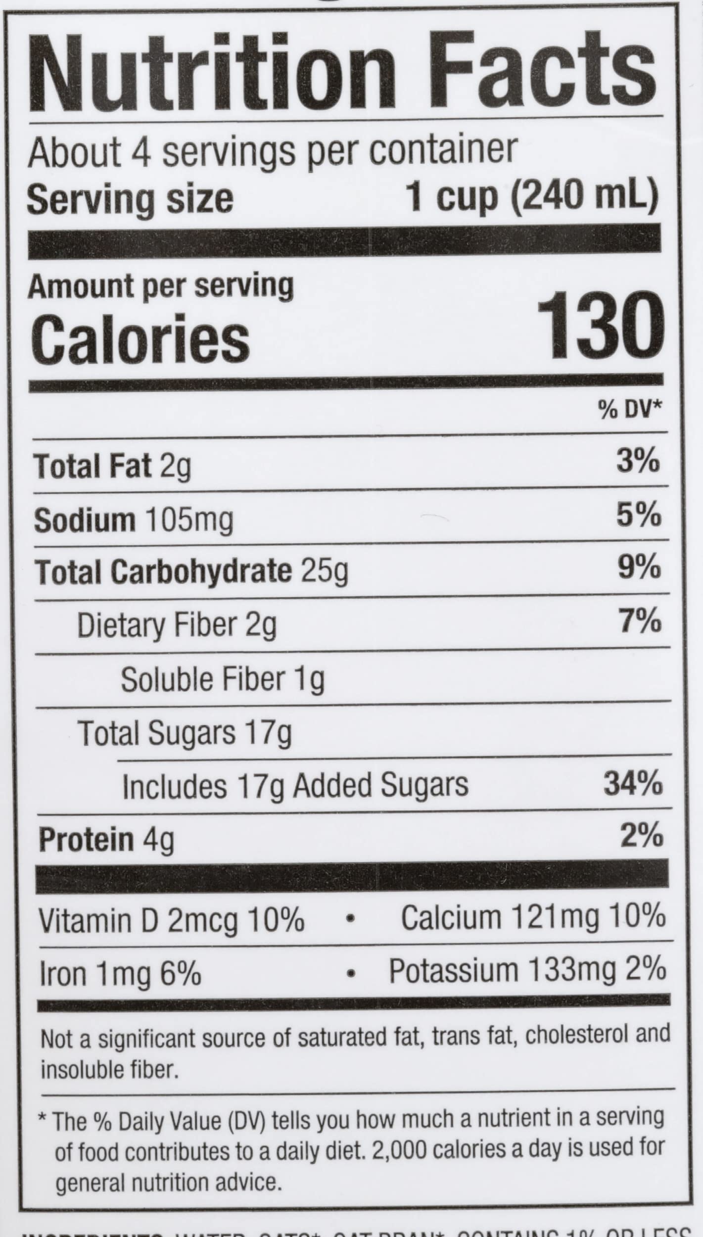 Pacific Natural Foods Organic Natural Oatmeal Beverage - Original - 32 Fl oz