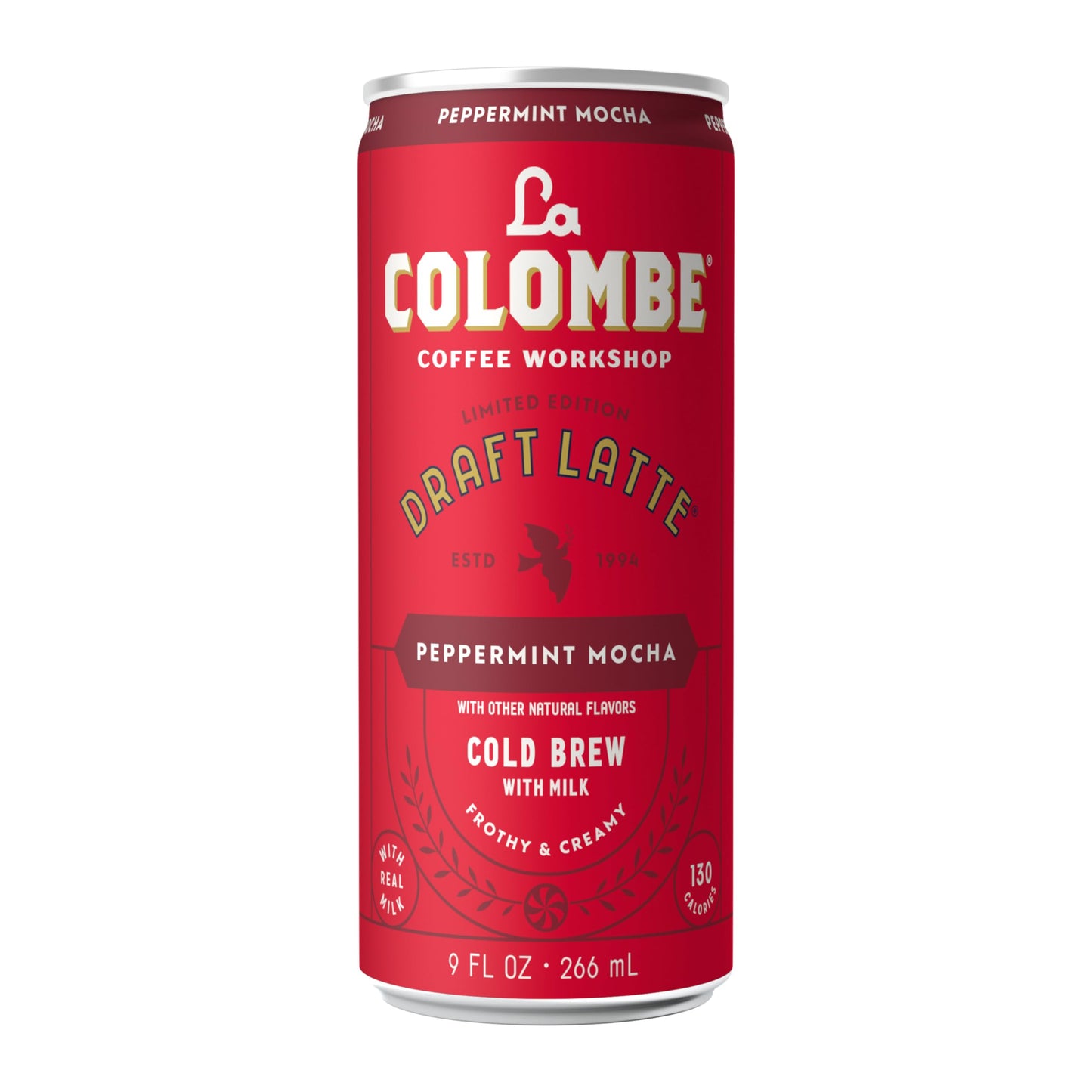La Colombe Peppermint Mocha Draft Latte - 9 Fluid Ounce, 4 Count - Cold-Pressed Espresso And Frothed Milk + Peppermint And Dark Chocolate - Made With Real Ingredients - Grab And Go Coffee