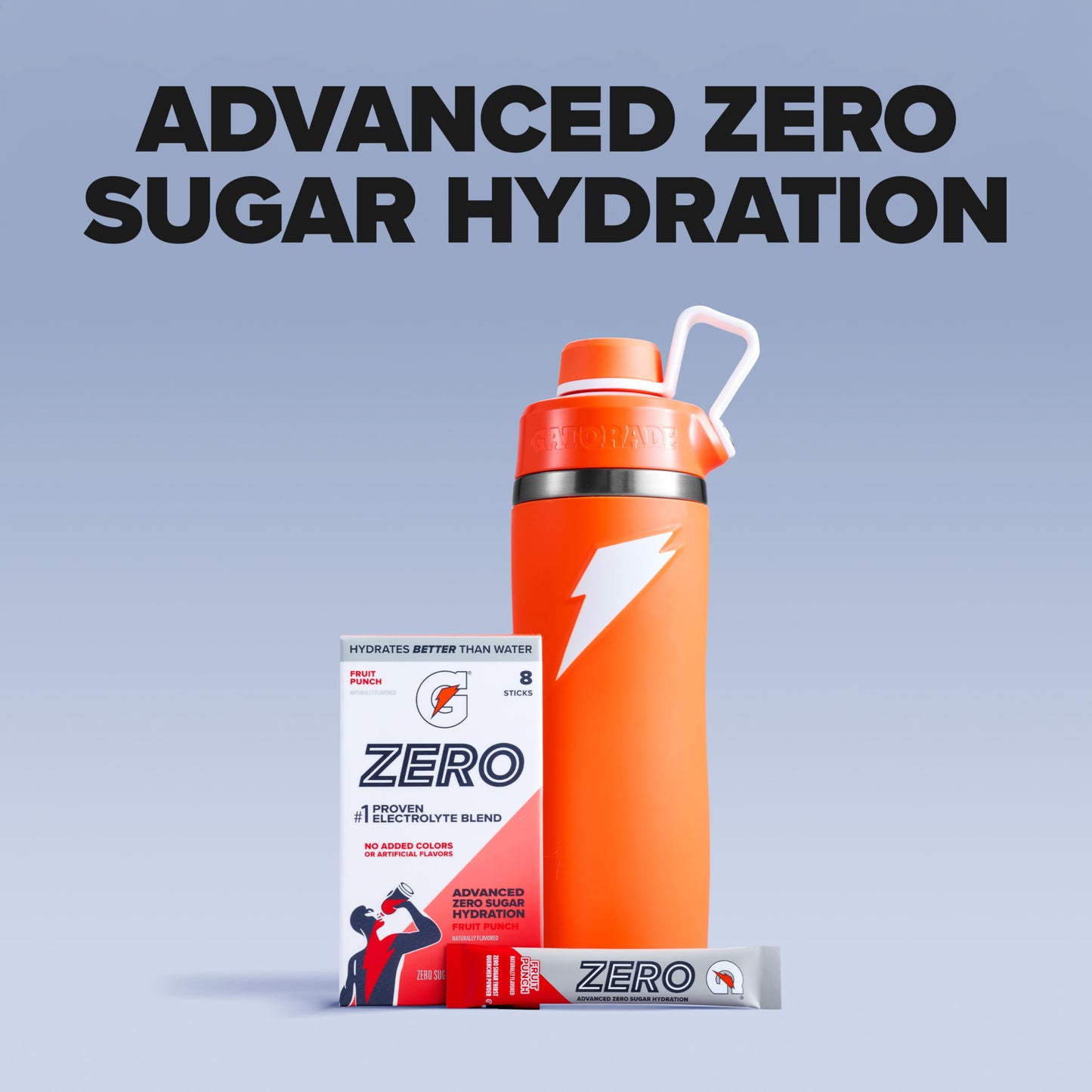 Gatorade Zero Sugar Electrolyte Powder Drink Mix, Lemon Lime, (32 Servings), No Artificial Flavors, No Added Colors, Zero Sugar, Sports Drinks, Hydration, Electrolyte Drink