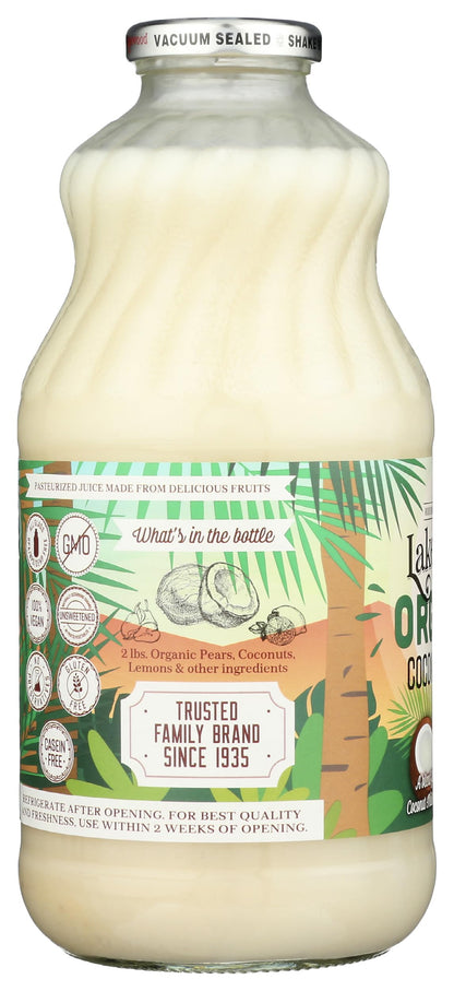 LAKEWOOD JUICE COCONUT MILK ORG, 32 FO
