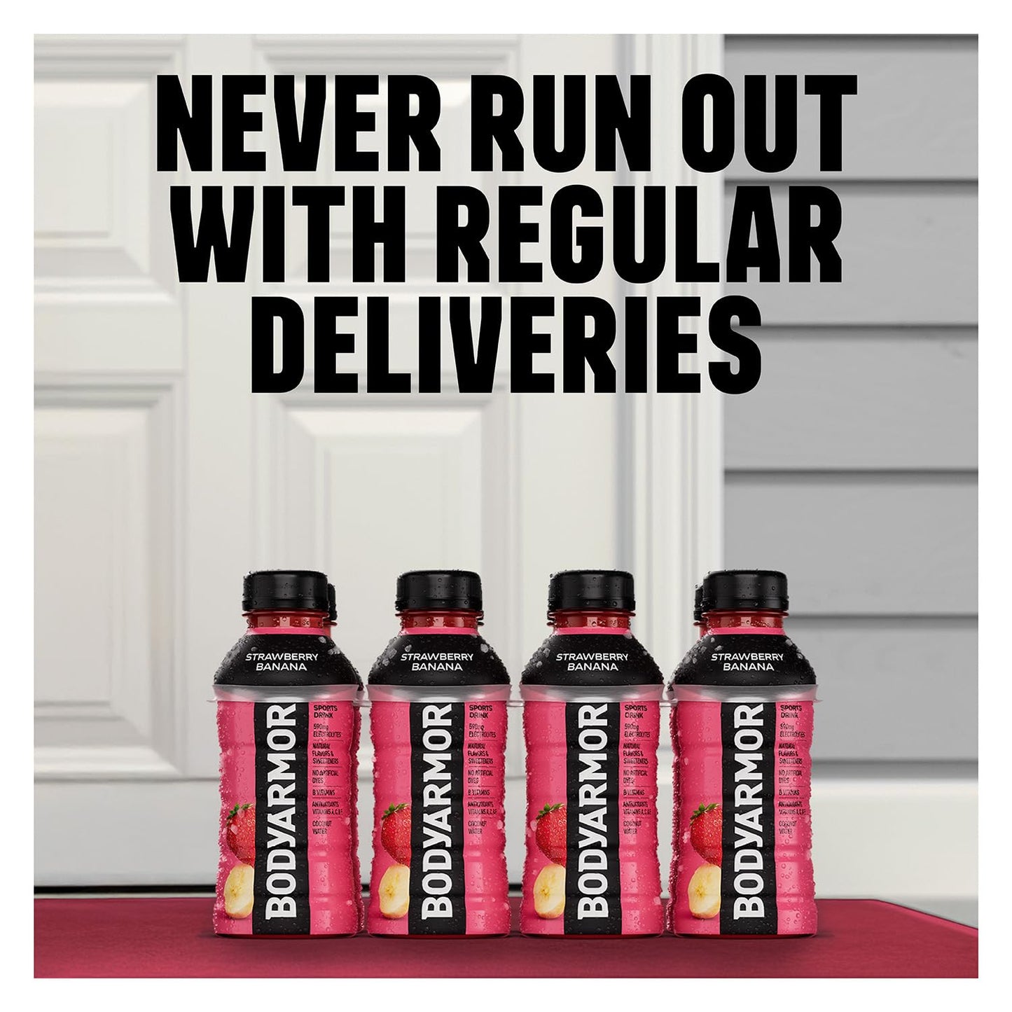 BODYARMOR Sports Drink Sports Beverage, Blackout Berry, Coconut Water Hydration, Natural Flavors With Vitamins, Potassium-Packed Electrolytes, Perfect For Athletes, 16 Fl Oz (Pack of 12)