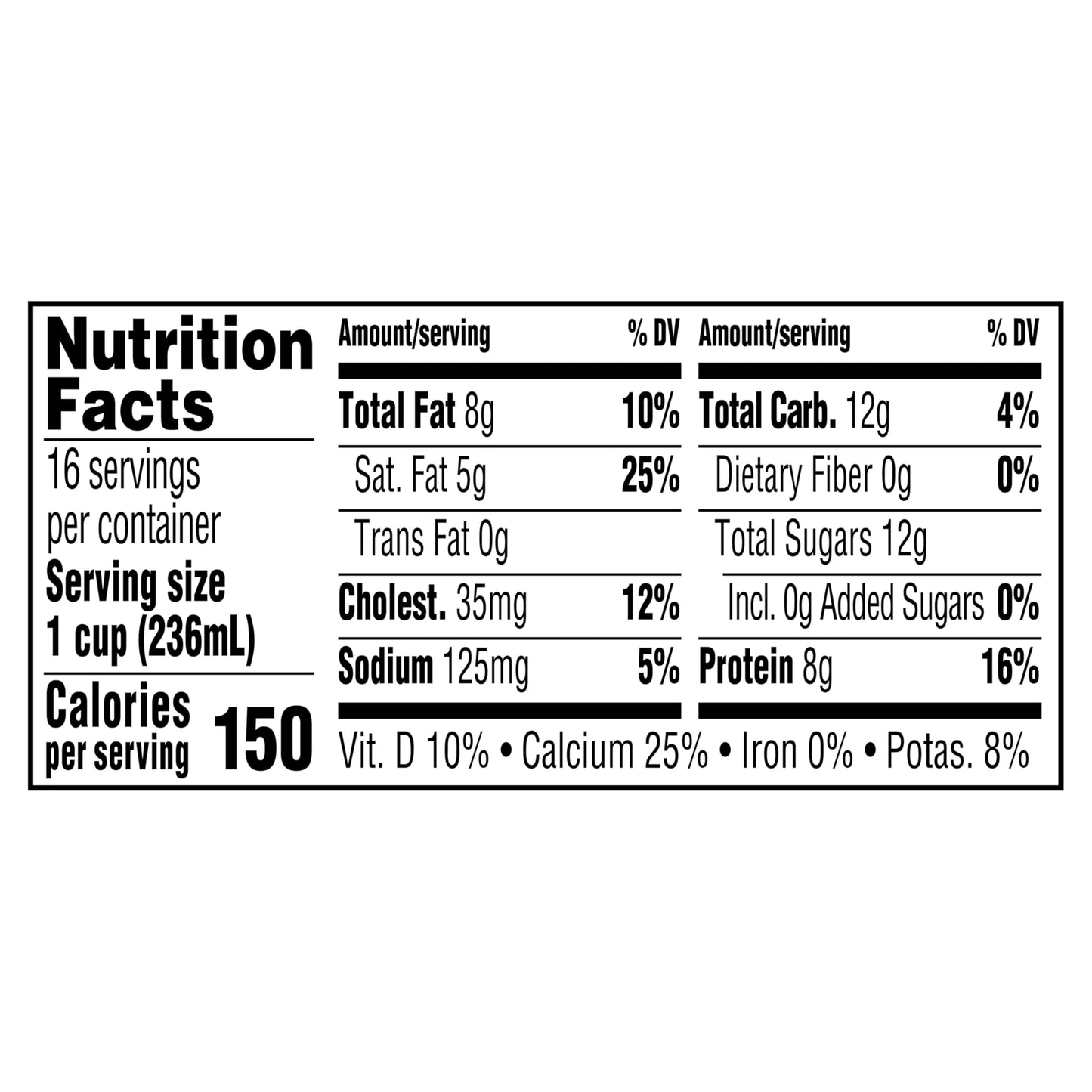 Happy Belly, Amazon Brand Whole Milk Gallon Ounces, 128 Fl Oz
