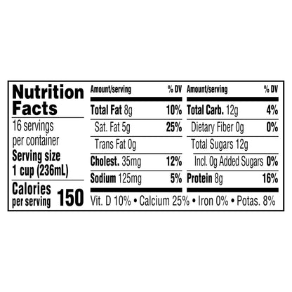 Happy Belly, Amazon Brand Whole Milk Gallon Ounces, 128 Fl Oz