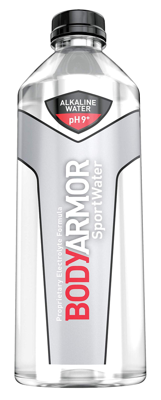 BODYARMOR Nutrition Sport Water Alkaline Water, Superior Hydration, pH Balanced Electrolyte Sports Formula, Supports Active Recovery, Perfect For Athletes, 1 Liter
