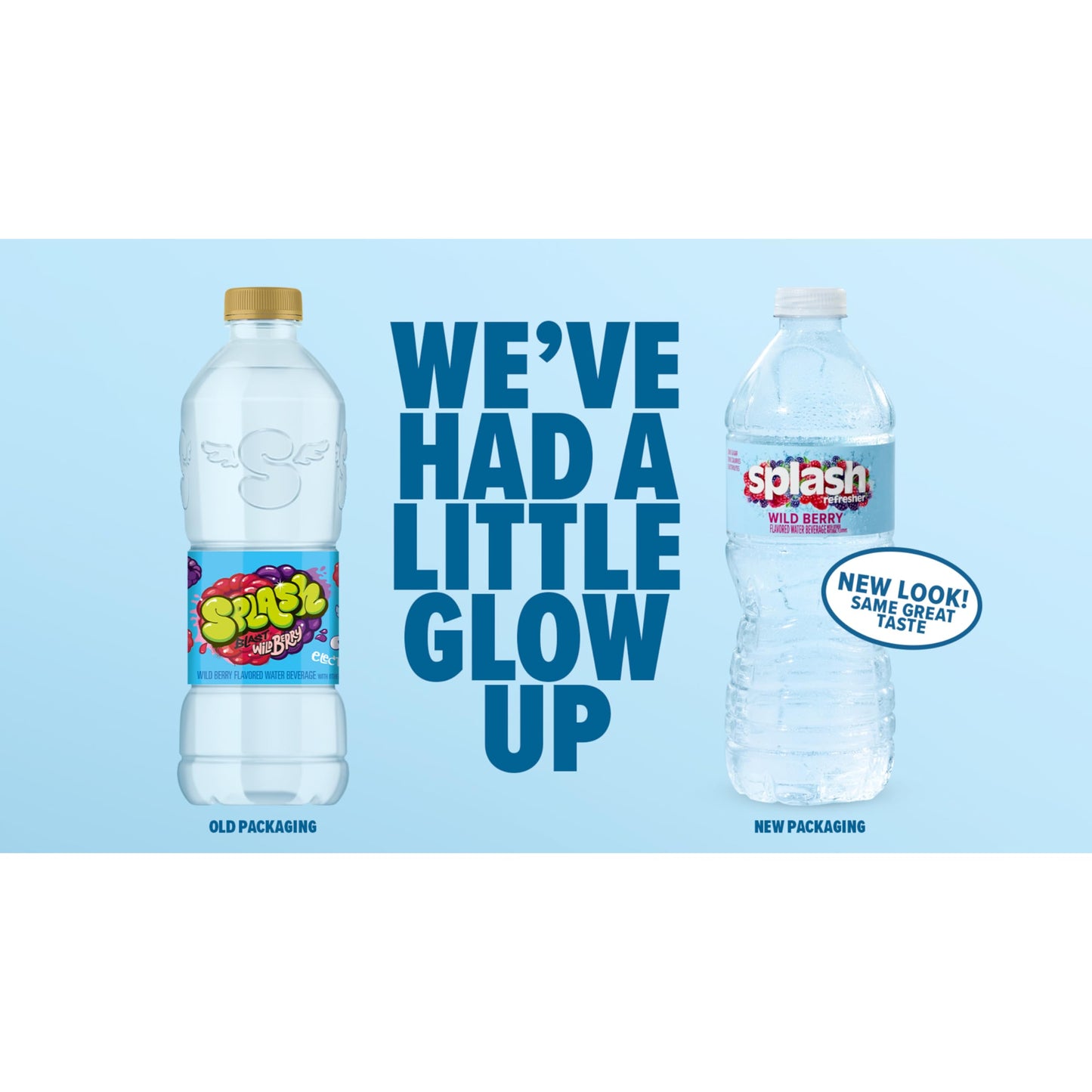 Splash Blast Water, Lemon, 16.9 Fl Oz | Pack of 30 | Plastic Bottle