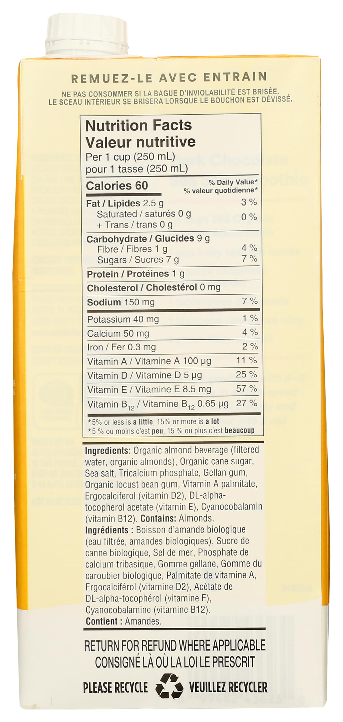 365 by Whole Foods Market, Organic Original Almond Milk, 32 Fl Oz