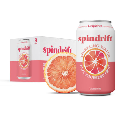 Spindrift, Sparkling Water, Grapefruit, 12 oz (pack of 8)