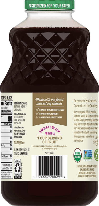 R.W. Knudsen Organic Beet Juice, 32 fl oz (Pack of 1)