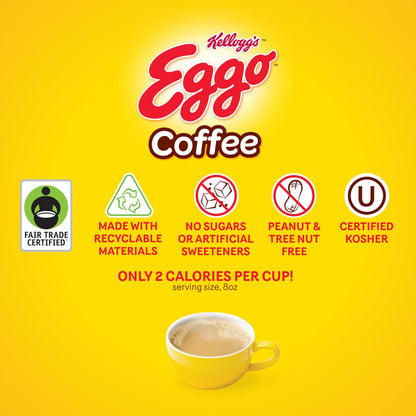 Eggo Beverages Waffle Flavored Coffee Pods Variety Pack Sampler for Keurig K Cup Brewers, Fair Trade Certified, 40 Count – Chocolate Chip, Cinnamon, Maple Syrup, Blueberry, Vanilla