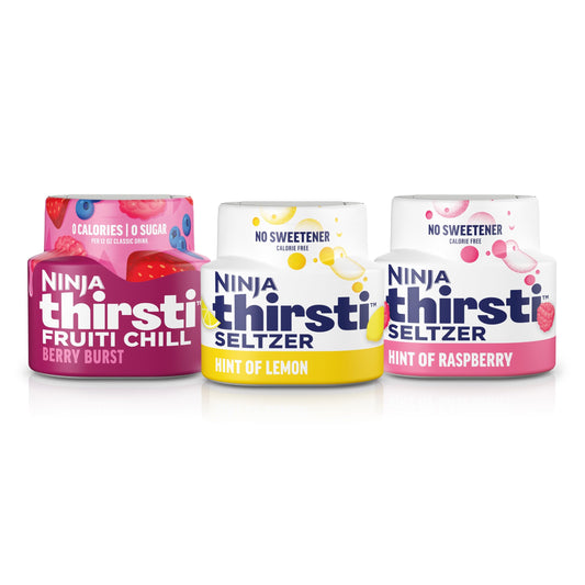 Ninja Thirsti Flavored Water Drops, Berry Lemon Variety Pack, Refreshing Fruit Flavors, Zero Calories, Zero Sugar, Makes 17-20 12oz drinks, 3 Pack, WCFV1