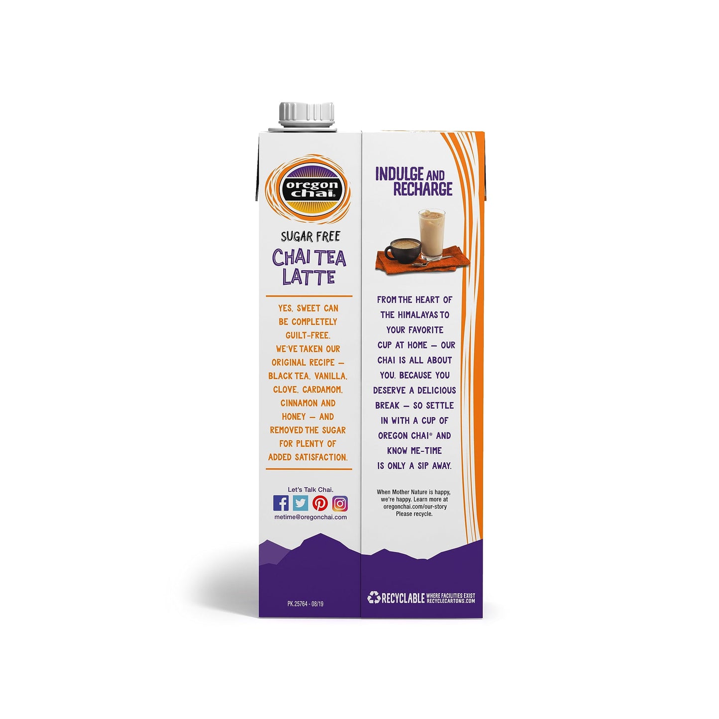 Oregon Chai Sugar Free Chai Concentrate, 32 Fluid Ounce (Pack of 1)