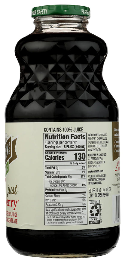 R.W. Knudsen Organic Just Tart Cherry Juice, 32 fl oz (Pack of 1)