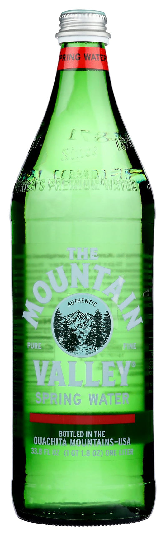 Mountain Valley Water, Water Spring Glass, 33.8 Fl Oz