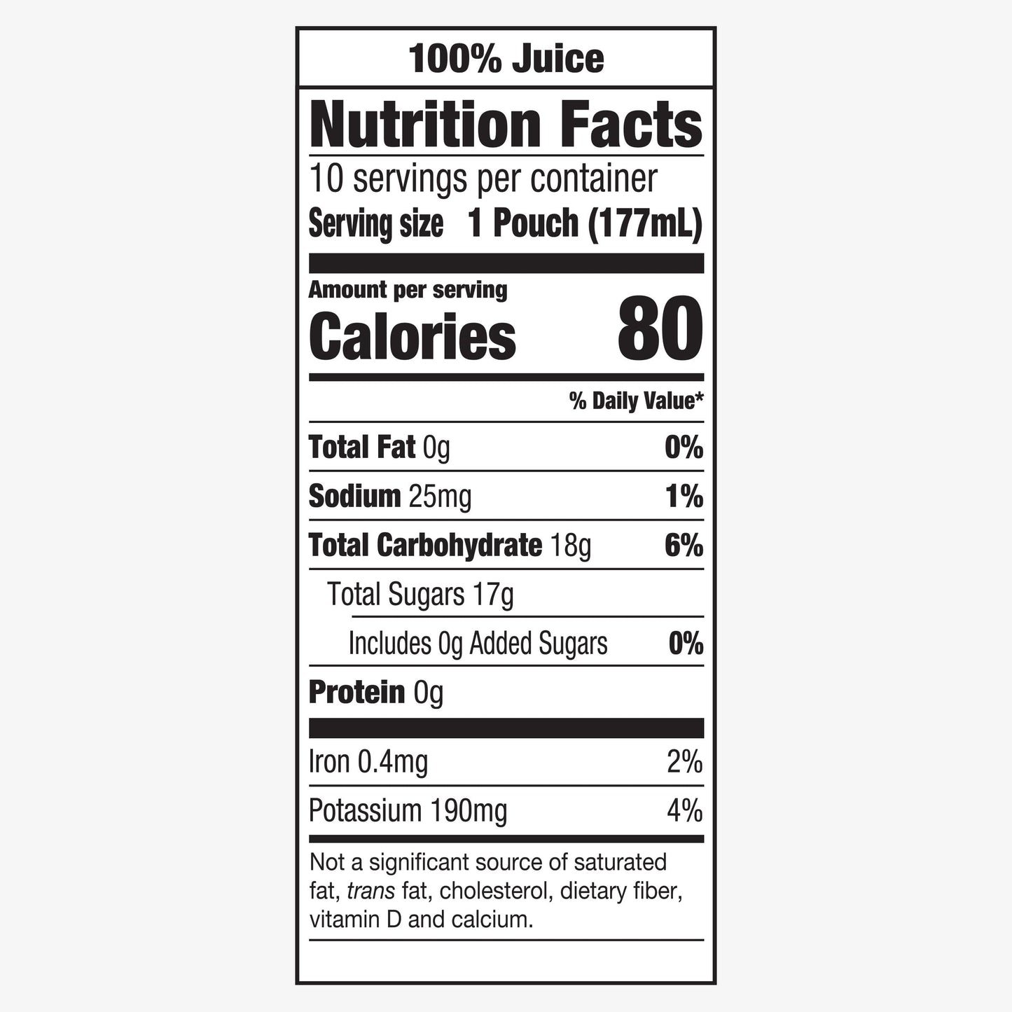 Capri Sun 100% Juice Fruit & Veg Juice Blend from Concentrate, 10 Pouches, for School Lunches and On-the-Go Hydration, Peach Mango Punch, All Natural Ingredients, Zero Added Sugars, 6 oz