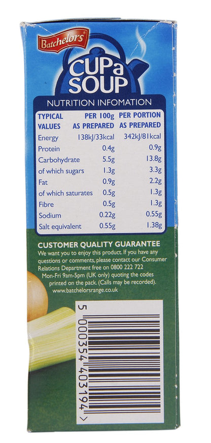 Batchelors Cup A Soup Golden Vegetable 4S 82G