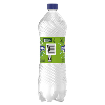 Ice Mountain Sparkling Water, Zesty Lime, 33.8 oz. Bottle