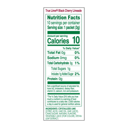True Citrus Black Cherry Limeade Drink Mix, 1.06 OZ