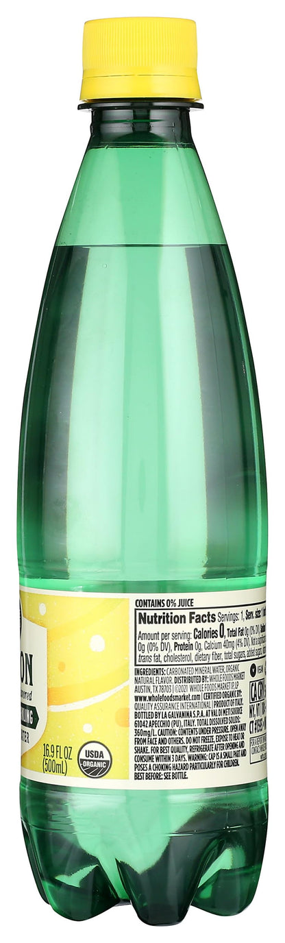 Whole Foods Market, Lemon Sparkling Mineral - unit, 500 ml