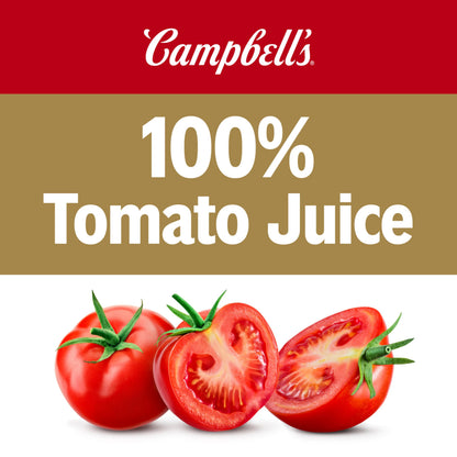 Campbell's 100% Tomato Juice, 5.5 fl oz Can (6 Pack)