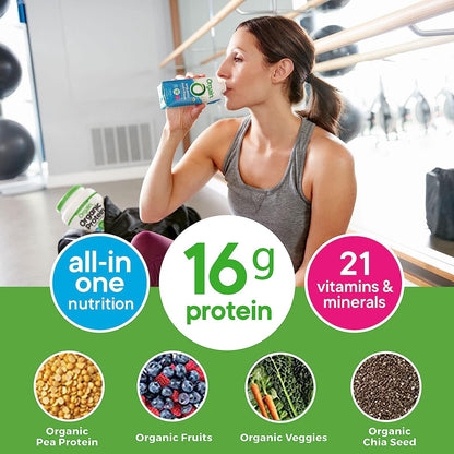 Orgain Organic Vegan Plant Based Nutritional Shake, Smooth Chocolate + Vanilla Bean, Packaging May Vary, 11 Fl Oz (Pack of 4)