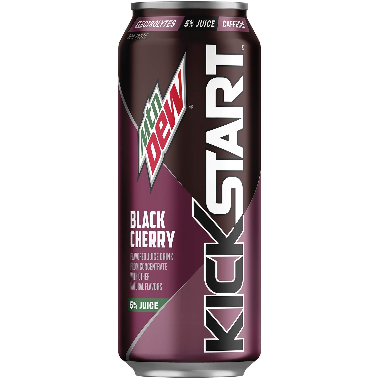 Mountain Dew Kickstart Energy Drink, Black Cherry, 16 oz (Pack of 1)