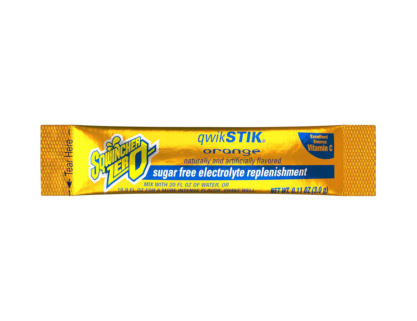 Sqwincher Zero Qwik Stik Sugar Free, Watermelon, .11 Oz (Pack of 50) & Zero Qwik Stik Sugar Free, Orange, .11 0z (Pack of 50)