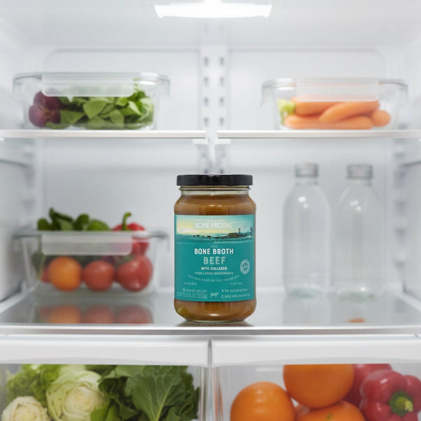 ABBCo Beef Broth Concentrate with Collagen, Rich Savoury Cooking Base for Soups, Gravies & Sauces, Just Add Hot Water, Halal, 13.26Floz