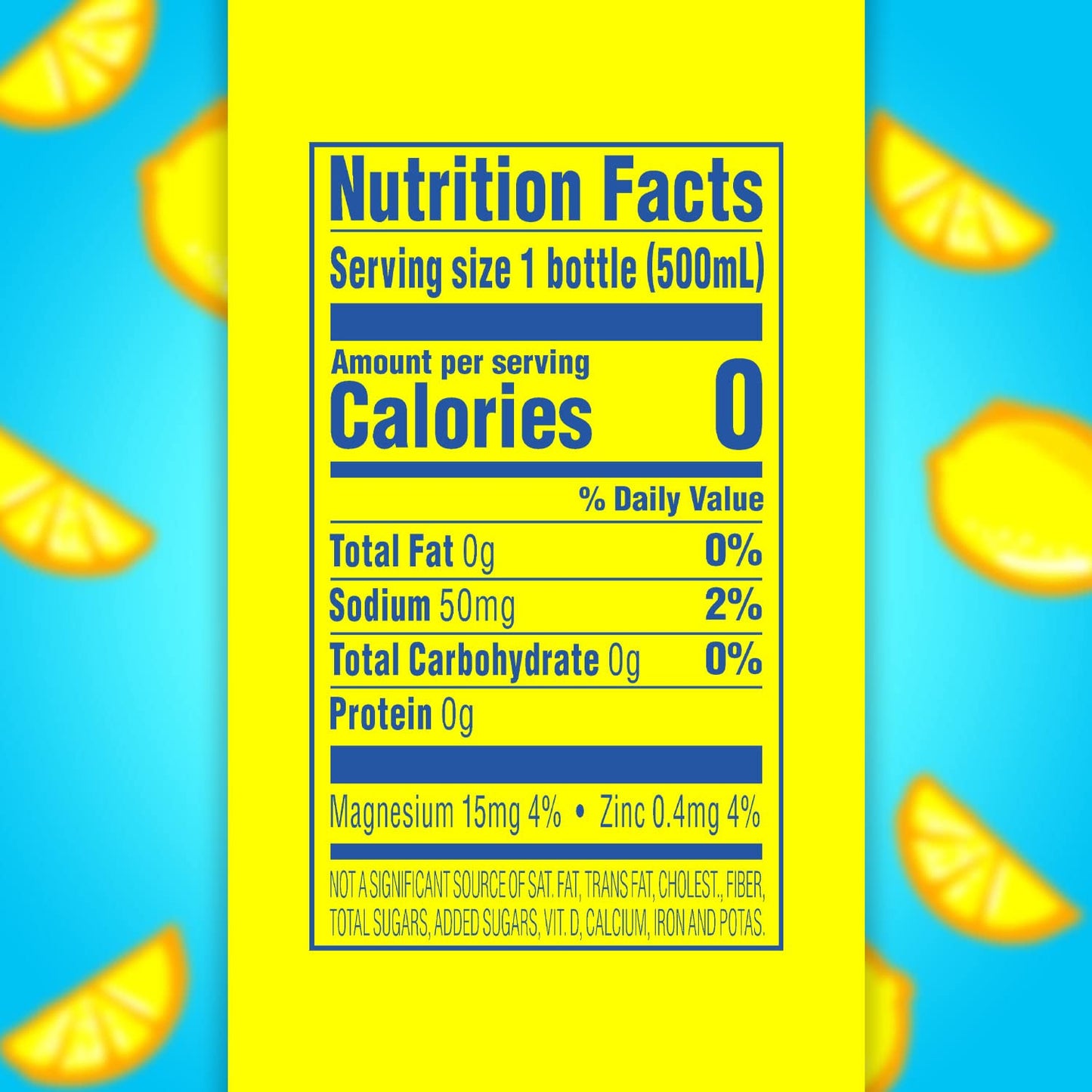 Splash Blast Water, Lemon, 16.9 Fl Oz | Pack of 30 | Plastic Bottle