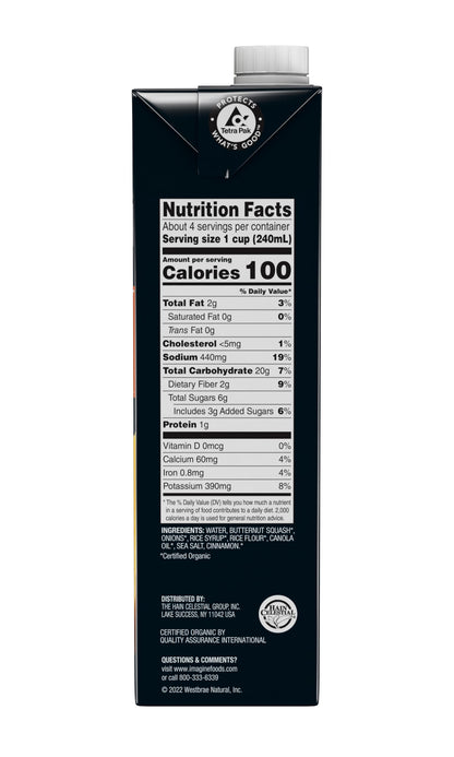 Imagine Organic Butternut Squash Creamy Soup 32 fl. oz (Pack of 6)