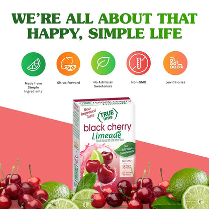 True Citrus Black Cherry Limeade Drink Mix, 1.06 OZ